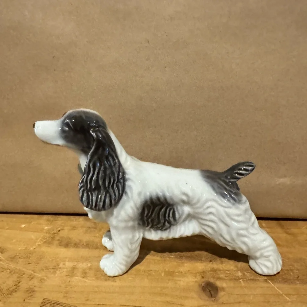Vintage KYOTO JAPAN" Porcelain Cocker Spaniel Figurine - Picture 1 of 5